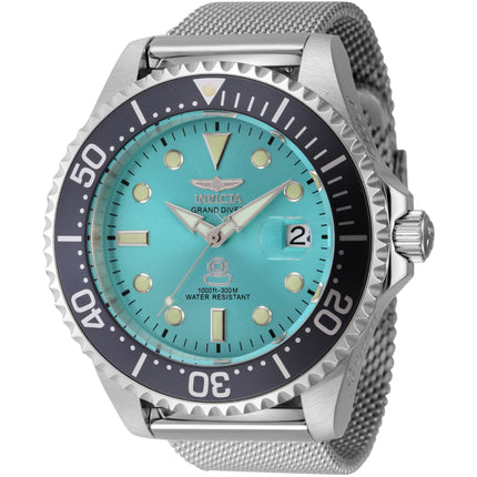 Invicta Men's Watch - Grand Diver Silver Tone Automatic Blue Dial Bracelet | 45804 ,