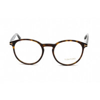Tom Ford Unisex Eyeglasses - Dark Havana Plastic Round Full Rim Frame | FT5524 052 ,