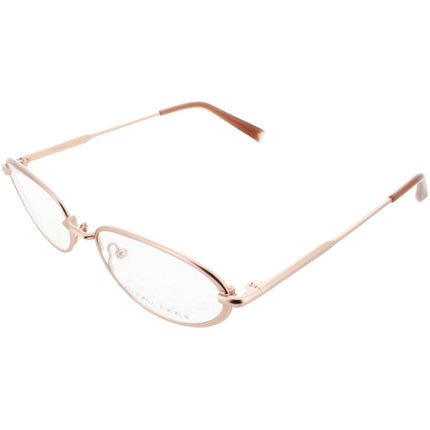 Kendall + Kylie Women's Eyeglasses - Rose Gold Oval Frame Demo Lens | KKO165G VEDA 780 ,