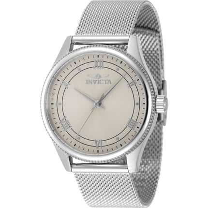 Invicta Women's Watch - Celestial Quartz Ivory Dial Silver Steel Bracelet | 48486 ,
