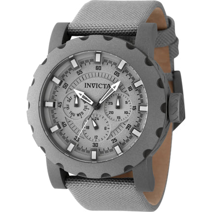 Invicta Men's Watch - I-Force Quartz Titanium Dial Light Grey Nylon Strap | 47584 ,