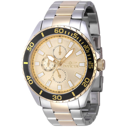 Invicta Men's Quartz Watch - Pro Diver Gold Tone Dial Two Tone Bracelet | 47579 ,