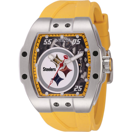 Invicta Men's Watch - NFL Pittsburgh Steelers Automatic Yellow Rubber Strap | 45056 ,