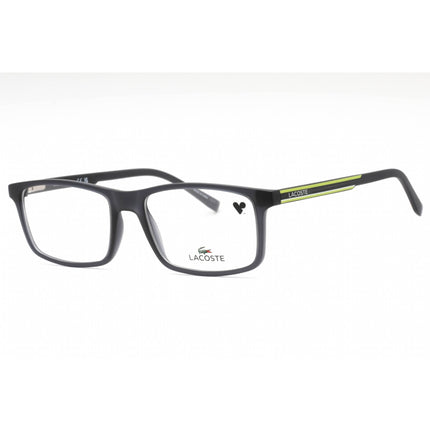 Lacoste Unisex Eyeglasses - Matte Dark Grey Plastic Rectangular Frame | L2858 024 ,