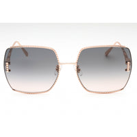 Chopard Women's Sunglasses - Shiny Copper Gold Metal Square Shape Frame| SCHG30M 08FC ,
