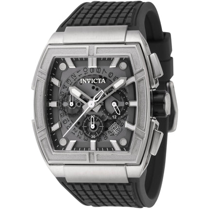 Invicta Men's Watch - S1 Rally Chronograph Grey and Black Dial Silicone Strap | 44883 ,