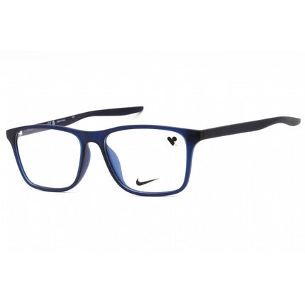 Nike Unisex Eyeglasses - Matte Midnight Navy Rectangular Full Rim | Nike 7125 410 ,