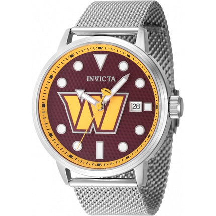 Invicta Men's Watch - NFL Washington Commanders Dark Red Dial Mesh Bracelet | 47983 ,