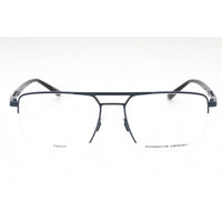 Porsche Men's Eyeglasses - Blue Metal Rectangular Frame Clear Demo Lens | P8398 D ,