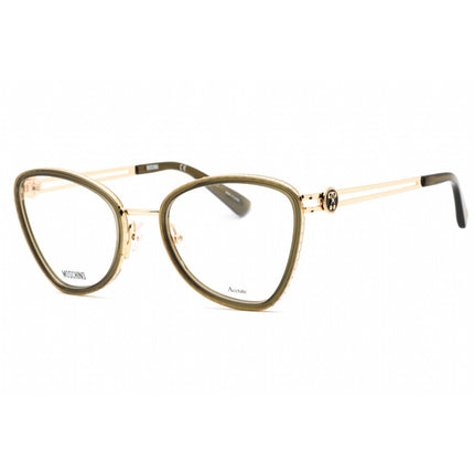 Moschino Women's Eyeglasses - Khaki Plastic Butterfly Full Rim Frame | MOS584 03Y5 00 ,