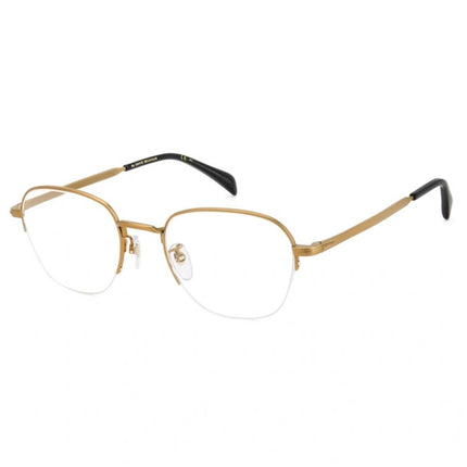 David Beckham Men's Eyeglasses - Matte Gold Titanium Half Rim Frame | DB-1109/G 0AOZ ,
