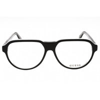 Guess Men's Eyeglasses - Black/Other Plastic Full Rim Aviator Frame | GU50090 005 ,