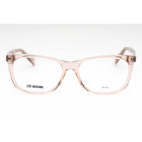Moschino Love Women's Eyeglasses - Nude Plastic Rectangular Frame | MOL557 0FWM 00 ,