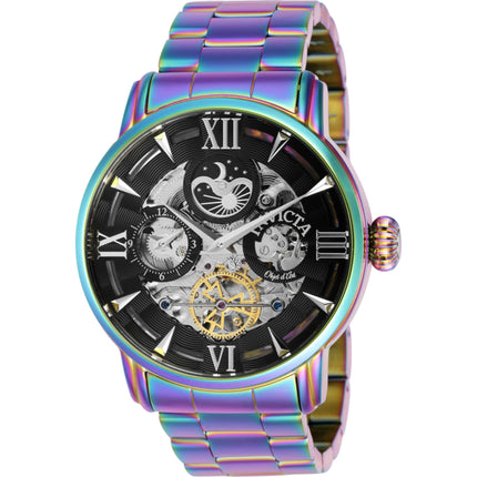 Invicta Men's Watch - Objet D Art Automatic Black and Silver Skeleton Dial | 40990 ,