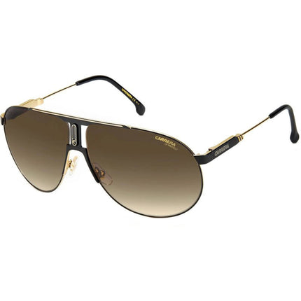 Carrera Men's Sunglasses - Black Gold Metal Aviator Frame | PANAMERIKA 65/S 02M2 HA ,