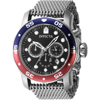 Invicta Men's Watch - Pro Diver Chronograph Quartz Black Dial Mesh Bracelet | 47630 ,