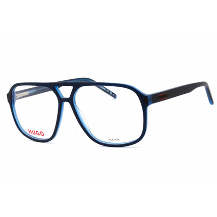 Hugo Men's Eyeglasses - Blue Plastic Pilot Full Rim Frame | HG 1200 0PJP 00 ,