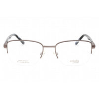Elasta Men's Eyeglasses - Dark Grey Rectangular Metal Half Rim Frame | E 3127 0HWJ 00 ,