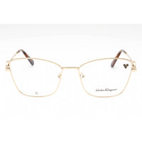 Salvatore Ferragamo Women's Eyeglasses - Gold Cat Eye Full Rim Frame | SF2224 710 ,