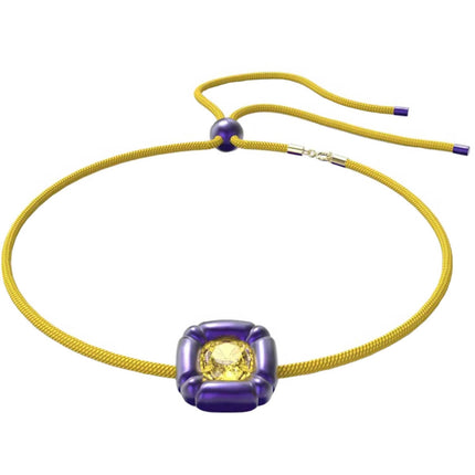 Swarovski Women's Bracelet - Dulcis Purple and Yellow Cushion Cut Crystals | 5613645 ,
