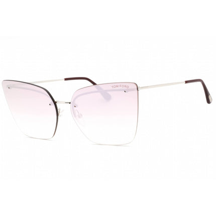Tom Ford Women's Sunglasses - Shiny Palladium Metal Butterfly Shape Frame | FT0682 16Z ,