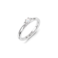 Sterling Silver Stackable Expressions Created Opal Ring | QSK1308 ,