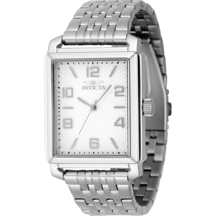 Invicta Men's Watch - Vintage Silver Dial Stainless Steel Bracelet Quartz | 46634 ,