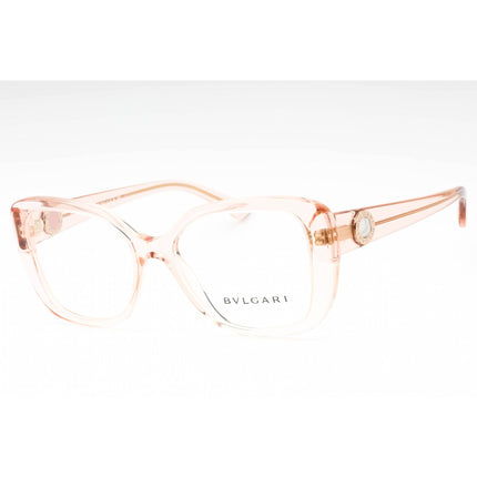 Bvlgari Women's Eyeglasses - Transparent Pink Plastic Butterfly Frame | 0BV4220 5470 ,