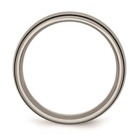 Titanium Black Rubber 8mm Brushed Band | TB184 ,