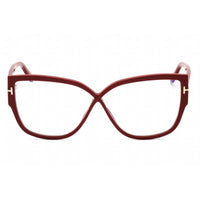 Tom Ford Women's Eyeglasses - Shiny Red Acetate Butterfly Full Rim | FT5828-B 066 ,