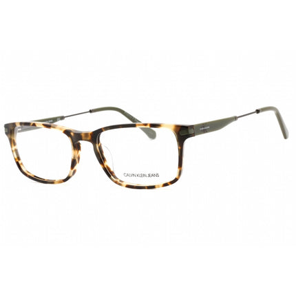 Calvin Klein Jeans Men's Eyeglasses - Khaki Tortoise Rectangular Frame | CKJ18707 244 ,