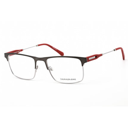 Calvin Klein Jeans Men's Eyeglasses - Matte Gunmetal/Red Metal Frame | CKJ21202 009 ,