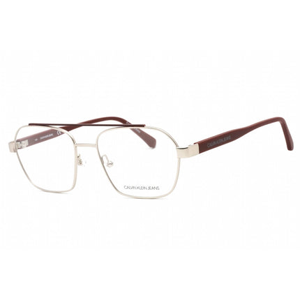 Calvin Klein Jeans Unisex Eyeglasses - Silver/Cargo Frame | CKJ19301 046 ,