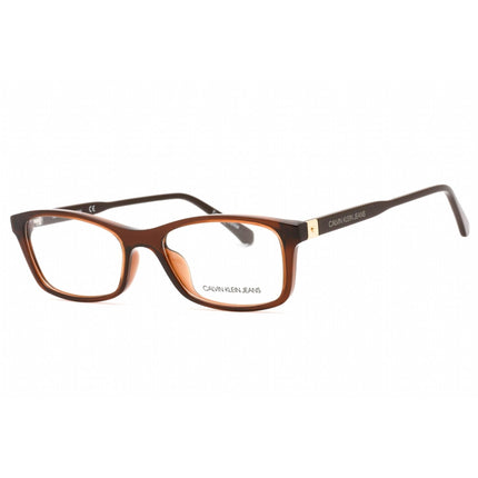 Calvin Klein Jeans Women's Eyeglasses - Crystal Brown Rectangular Frame | CKJ19523 210 ,