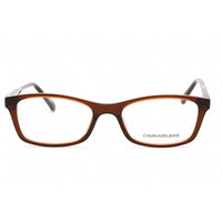 Calvin Klein Jeans Women's Eyeglasses - Crystal Brown Rectangular Frame | CKJ19523 210 ,