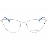 Calvin Klein Jeans Women's Eyeglasses - Silver Cat Eye Metal Frame | CKJ20219 045 ,