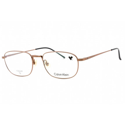 Calvin Klein Men's Eyeglasses - Amber Gold Titanium Rectangular Frame | CK23112T 781 ,