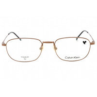 Calvin Klein Men's Eyeglasses - Amber Gold Titanium Rectangular Frame | CK23112T 781 ,