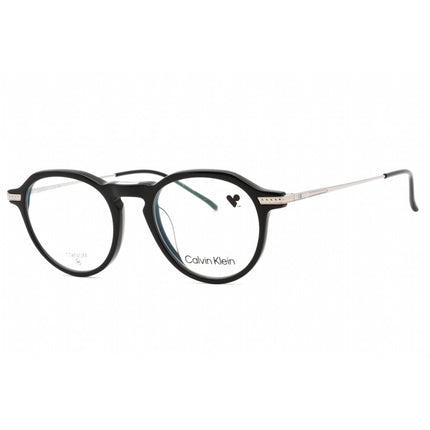 Calvin Klein Men's Eyeglasses - Black Plastic Full Rim Round Frame | CK23532T 001 ,
