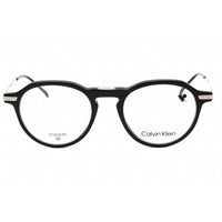 Calvin Klein Men's Eyeglasses - Black Plastic Full Rim Round Frame | CK23532T 001 ,