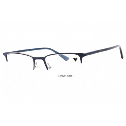 Calvin Klein Men's Eyeglasses - Clear Demo Lens Blue Rectangular Frame | CK22118 438 ,