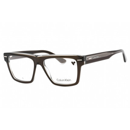 Calvin Klein Men's Eyeglasses - Grey Plastic Full Rim Rectangular Frame | CK23522 035 ,
