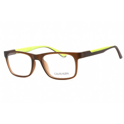 Calvin Klein Men's Eyeglasses - Matte Crystal Brown Rectangular Frame | CK20535 210 ,