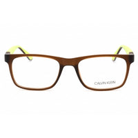 Calvin Klein Men's Eyeglasses - Matte Crystal Brown Rectangular Frame | CK20535 210 ,