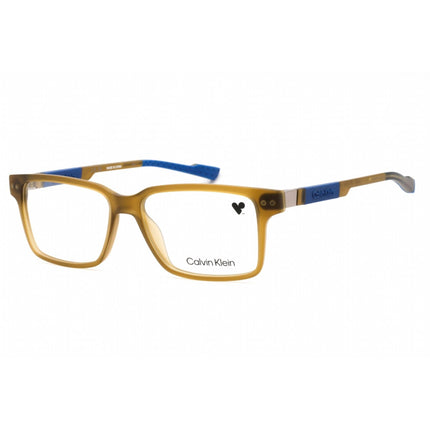 Calvin Klein Men's Eyeglasses - Sand Plastic Full Rim Rectangular Frame | CK23550 208 ,