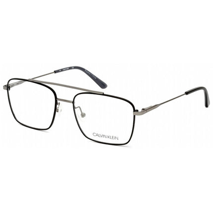 Calvin Klein Men's Eyeglasses - Satin Black Metal Frame Clear Lens | CK19104 001 ,