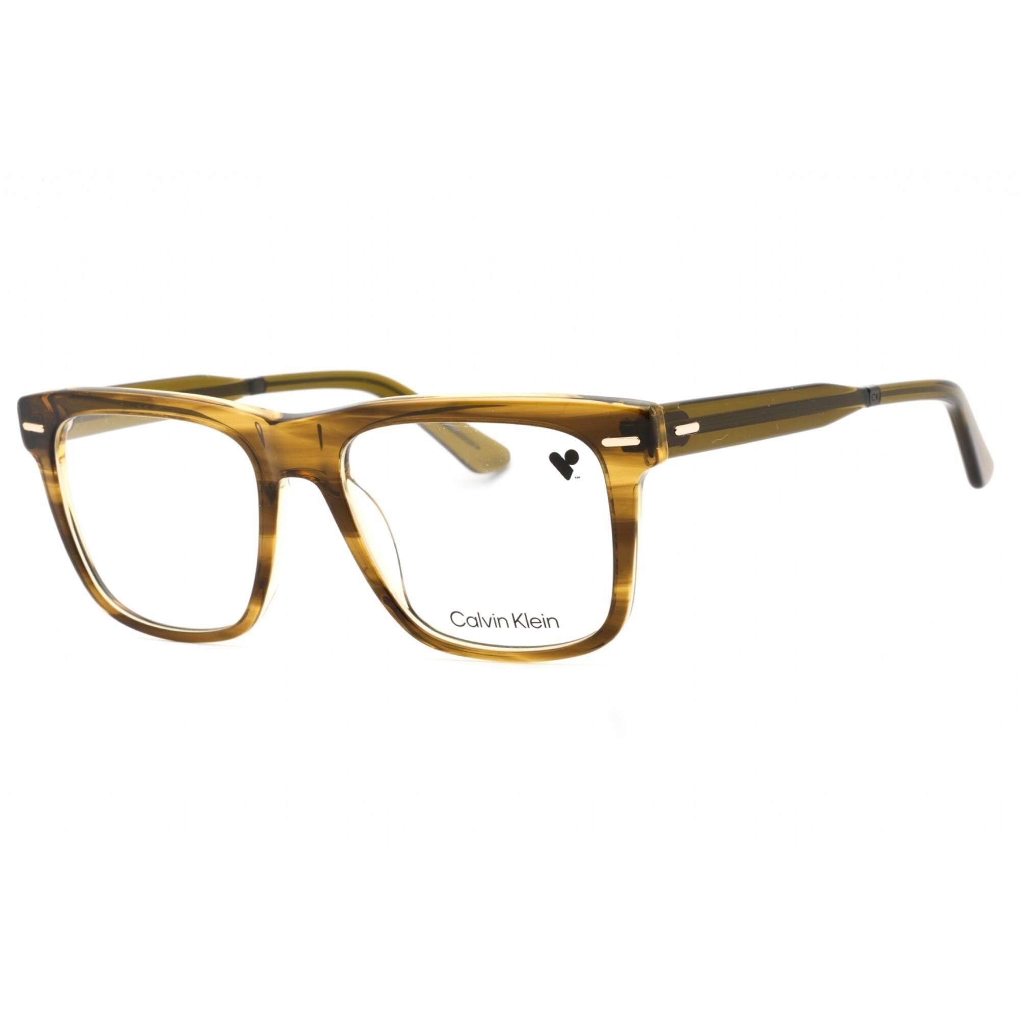 New Calvin Klein CK 22538 317 Striped Olive Eyeglasses 55/18/145 Calvin Klein Men main image 2