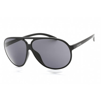 Calvin Klein Retail Unisex Sunglasses - Black Plastic Full Rim Aviator | R652S 001 ,