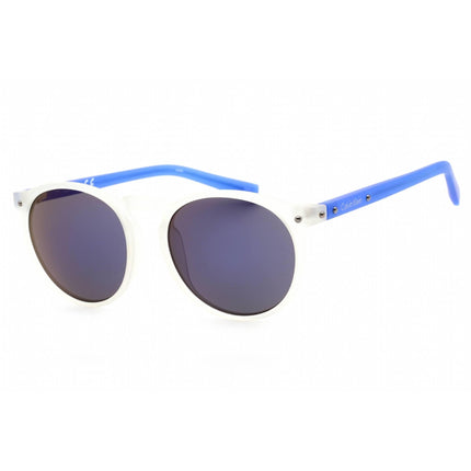 Calvin Klein Retail Unisex Sunglasses - Matte Crystal Clear Round Frame | R740S 971 ,