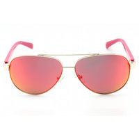 Calvin Klein Retail Unisex Sunglasses - Pink Metal Full Rim Avaitor Frame | R358S 664 ,